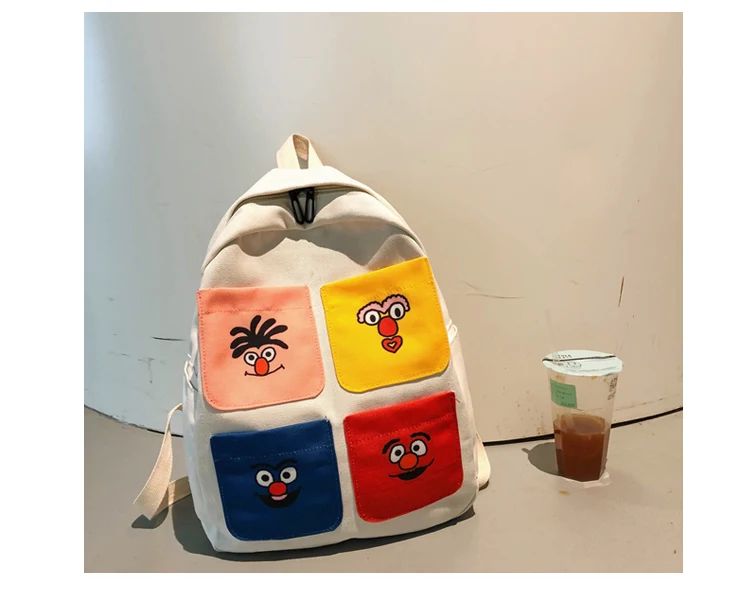 Menghuo 2019 Backpacks Women Cartoon Printed High Quality Canvas Backpack for Girl School Bag Teenagers Women Travel Bag Mochila_34-1_08