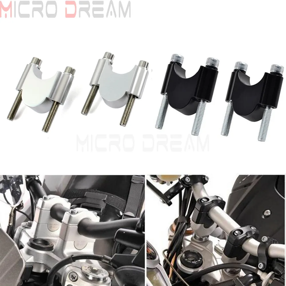 CNC Motorcycle Handlebar Riser Kit 7/8" or 1 1/8" Universal Bar Clamps
