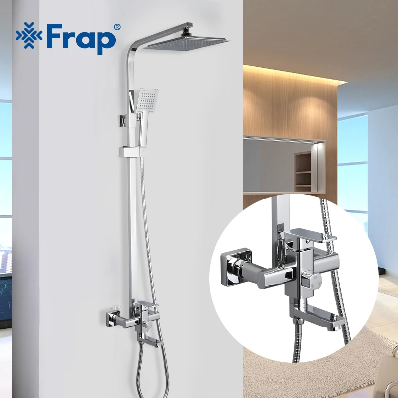 FRAP Shower System high quality bath shower mixer modern style set for