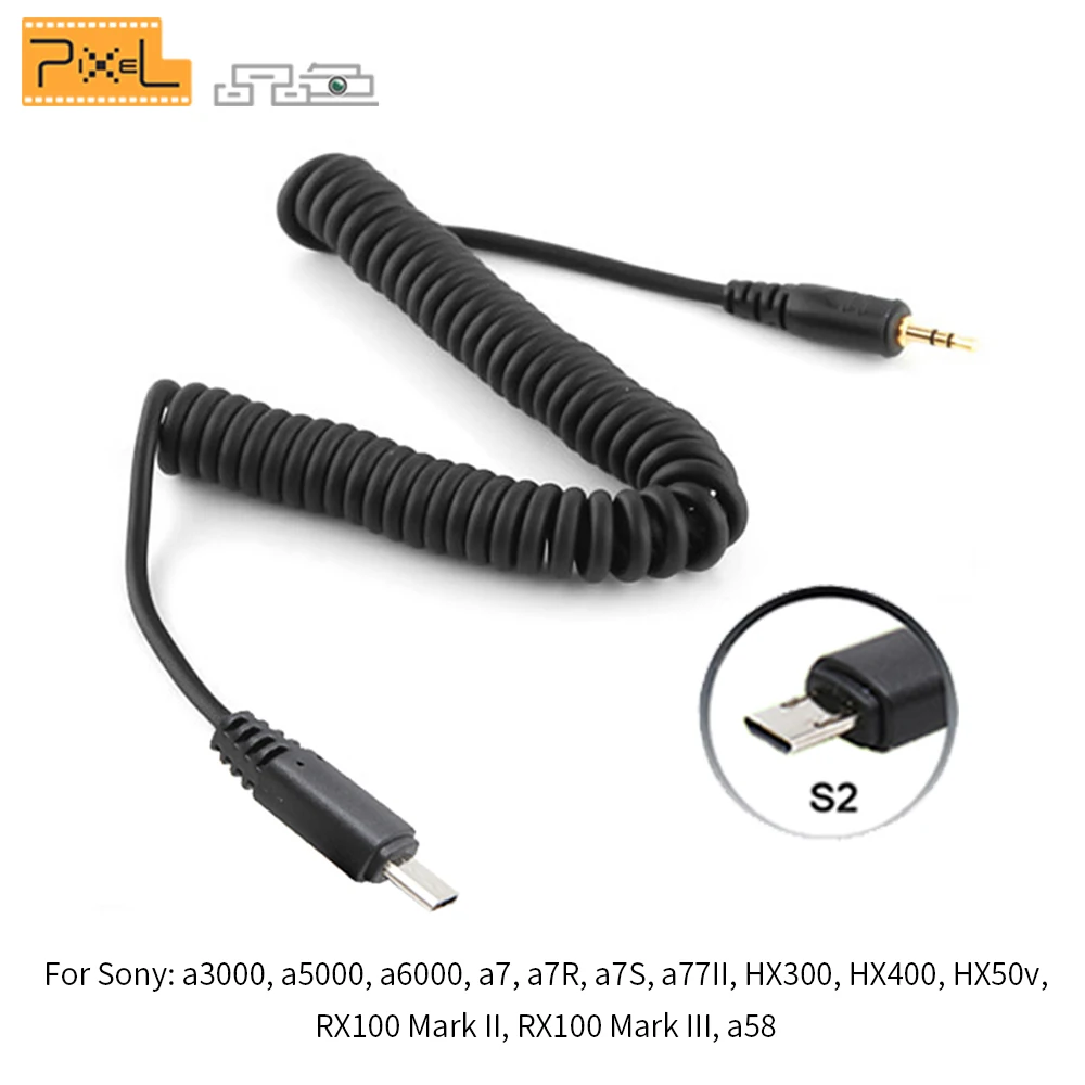 1,5 м беспроводной пульт дистанционного управления спуска затвора кабель PIXEL CL-S2 для sony A3000 A6000 A7, A7R, A7S A58 NEX-3NL HX300 HX50