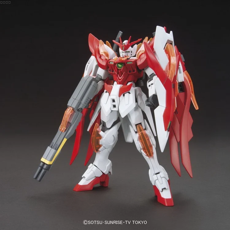 Gundam сборный истребитель Bandai HGBF 033 1/144 Wing gundam zero Honoo Gundam экшн-фигурка, строительные игрушки для детей