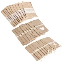 10 шт./компл. вилка и нож сумка из мешковины мешочек держатель столовых приборов Органайзер Свадебный декор украшения дома аксессуары