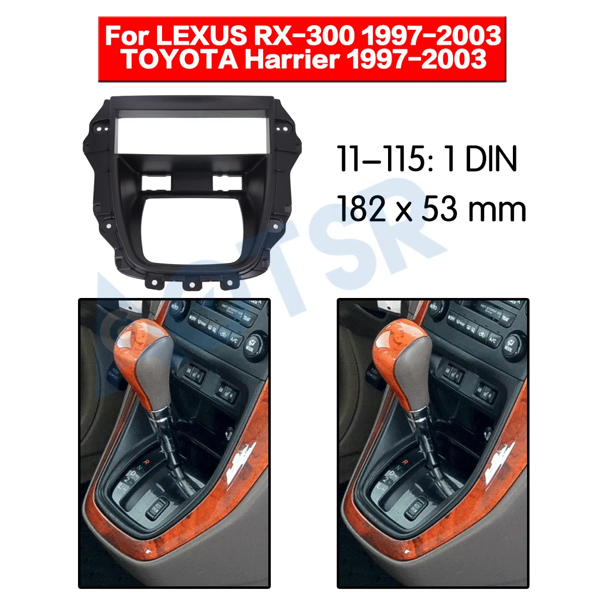 

Radio frame Fascia for LEXUS RX-300 1997-2003 TOYOTA Harrier 1997-2003 Installation car Adapter player Frame