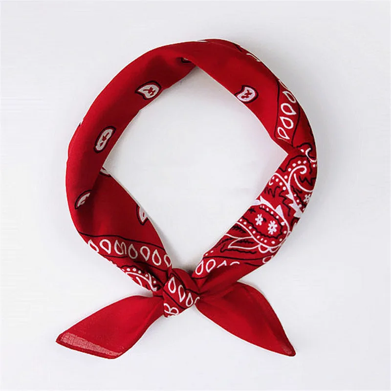 Unisex Cotton Blend Hip Hop Bandana Headwear Hair Band Scarf Neck Wrist Wrap Band Magic Head Square Scarf