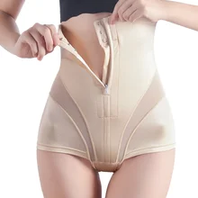 Женский тренажер на молнии с высокой талией, Корректирующее белье для тела, Корректирующее белье для бедер и живота, Корректирующее белье для женщин после родов
