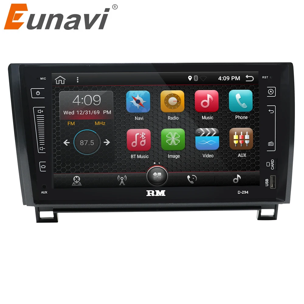 Eunavi 9 "двойной 2 Din quad core Android 7 1 Мультимедиа автомобилей Радио Стерео gps-навигация