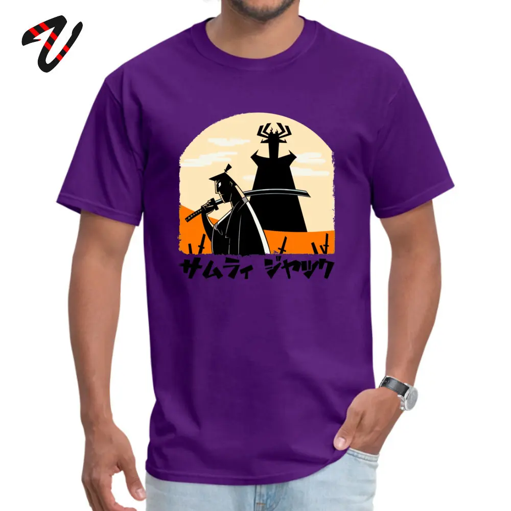 Samurai Jack ploo Normal Mother Day 100% Cotton Fabric O-Neck Men Tops Shirt Gift T Shirt Newest Short Sleeve T-Shirt Samurai Jack ploo 13151 purple