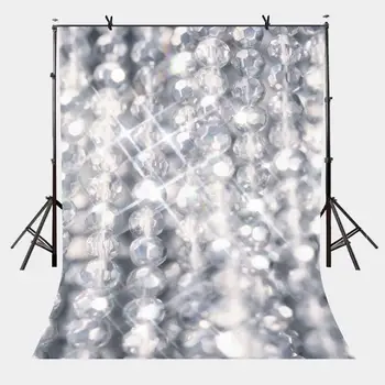 

5x7ft Shiny Backdrop Shiny Pearl Necklace Photography Background and Studio Photography Backdrop Props