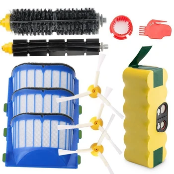

3500Mah Ni-Mh Replacement Roomba Battery + Replacement Accessory Part Kit- A Set Of 11