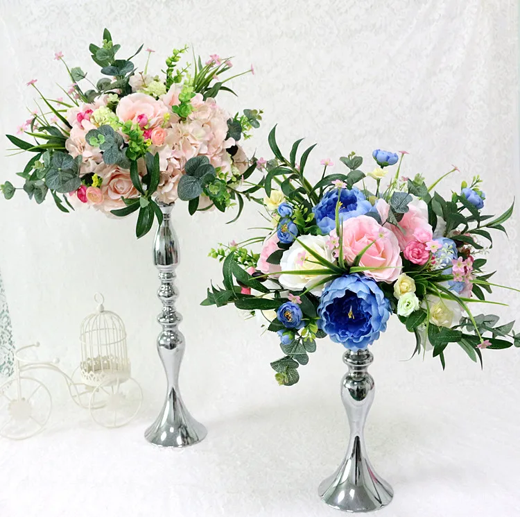 Flone 35cm Artificial Rose Peony Hydrangea Flower Ball Fake Flower Ball Simulation Silk Flower Wedding Party Decor Flower Ball (33)