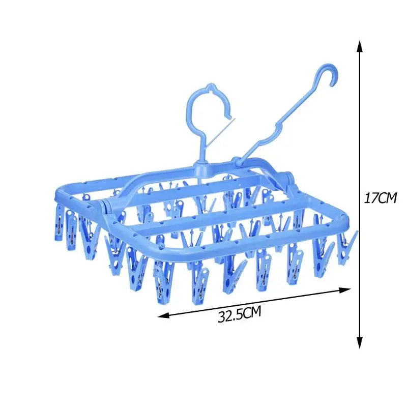 32 зажимы Портативный носки ткань вешалка прищепка сушильная стойка вешалка многофункциональная для носков сушилка