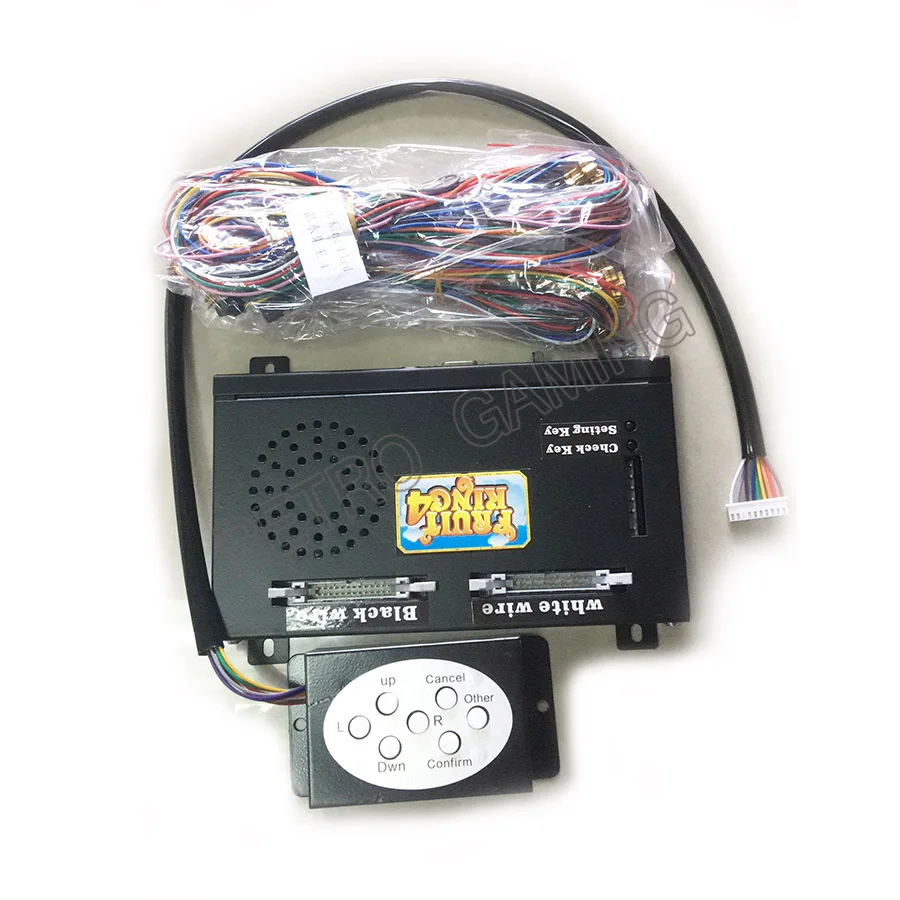 US $139.99 Fruit King 4 PCB Board with wires cable and Acrylic for 19 LCD Mexico Fruitking 4 Coin operated VIDEO Mario Slot Game Machine