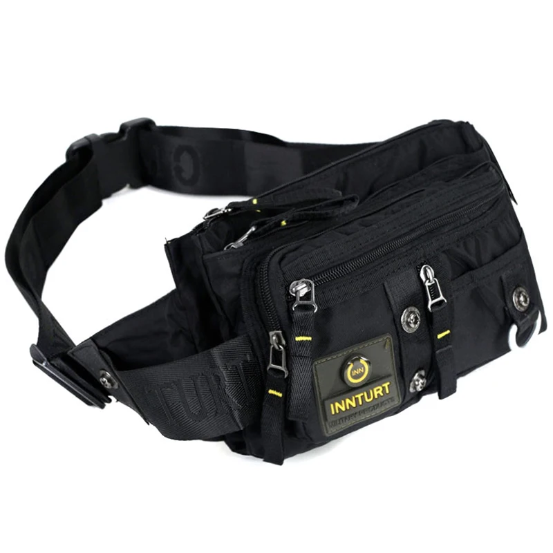 Bolsas de Peito Viagem de Alta Qualidade dos Homens Militar Loop Cinto Cintura Bolsa Moda Ombro Mensageiro Náilon Fanny Pacote Hip Bum