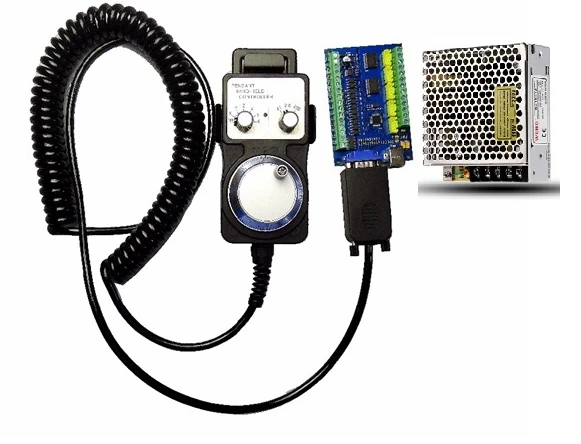 MACH3 USB 5 Axis 100KHz шаговый контроллер движения карта breakout board + 1 шт. ручное колесо 24V 1A