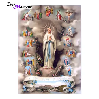 

3D DIY Diamond Painting Jesus Pattern Needlework Mosaic Full Square 5D Diamond embroidery Icon Set For Decor Painting ASF134