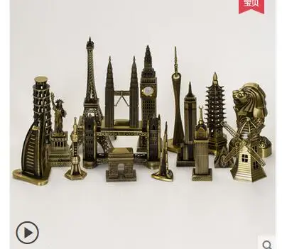 

40PCS SETS 40 different style furnishing articles Paris Eiffel Tower model Eiffel Tower household wine creative decorations gif