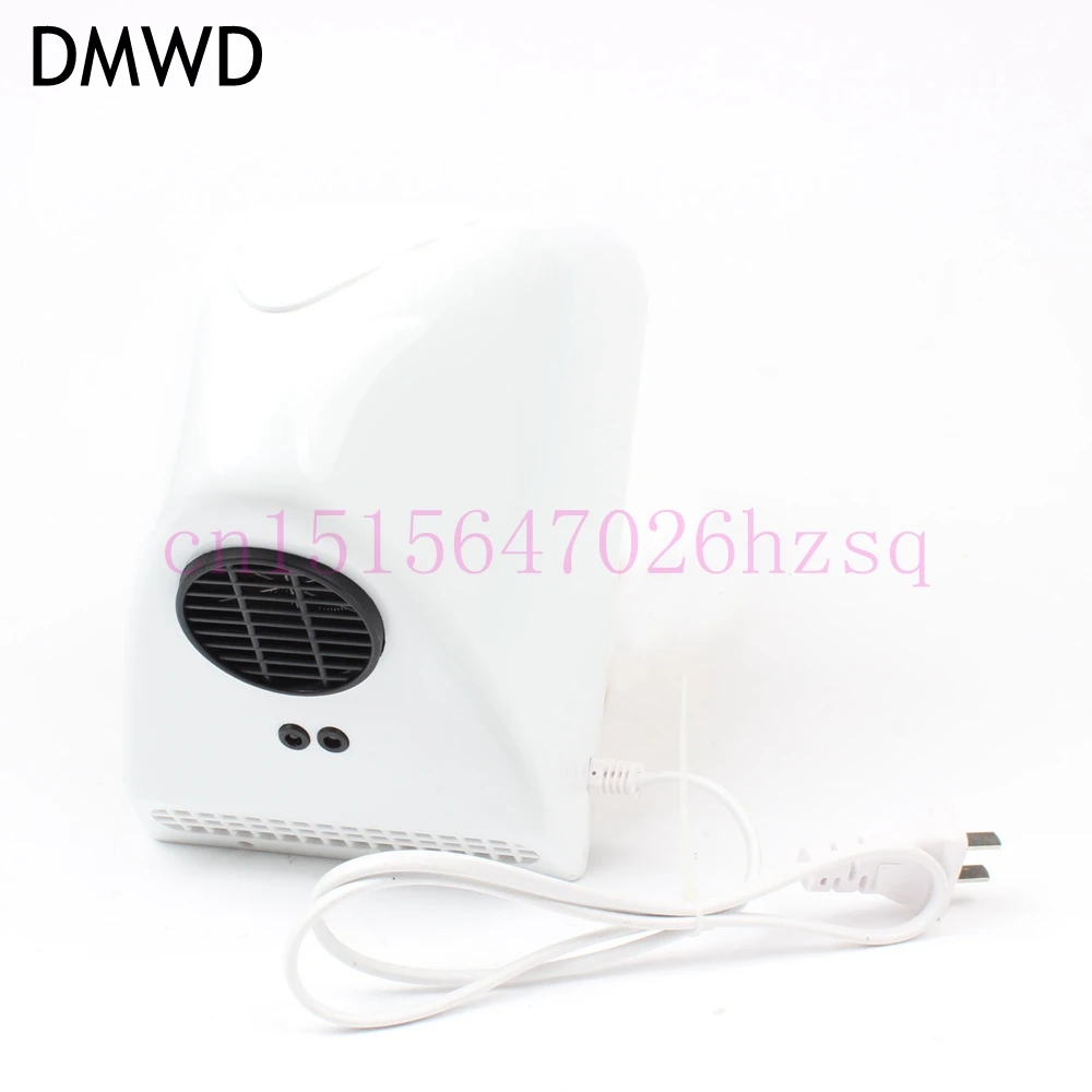 DMWD автоматическая сушилка для рук ABS оболочка Бытовая подсветка с датчиком касания ручная сушка устройство теплый воздух, белый