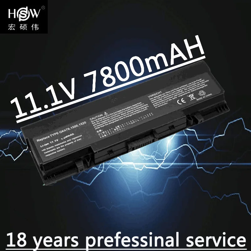 

HSW Laptop Battery For Dell Inspiron 1520 1521 1720 1721 Vostro 1500 1700 451-10477 FK890 FP282 GK479 GR995 KG479 NR239 TM980