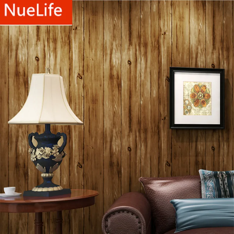 

0.53x10m Retro Nostalgic Style Gray Vertical Striped Grain Pattern Non-woven Wallpaper Study room Bedroom Living Room Wallpaper