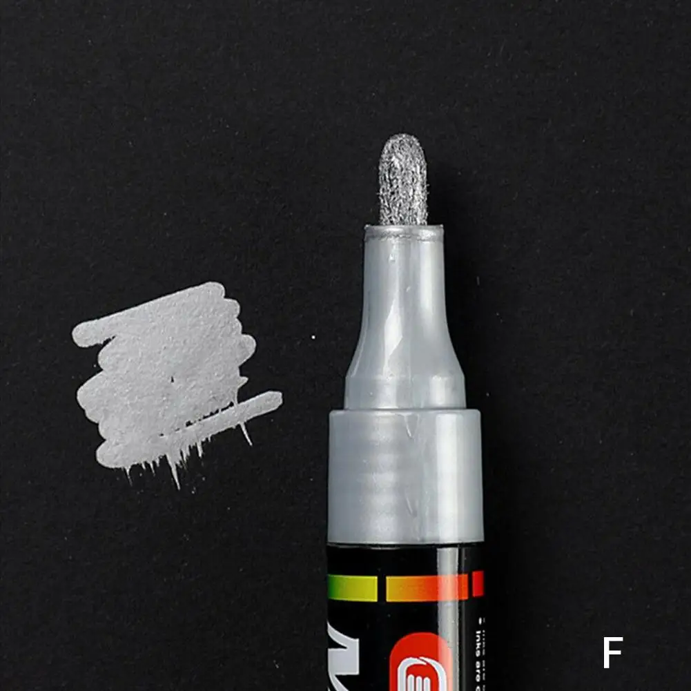 Permanent Tyre Paint Pen Car Motorcycle Bike Creative Marker Colourful Waterproof Oil Pen Rubber/Metal/Glass/Wood Tyre Paint - Цвет: F