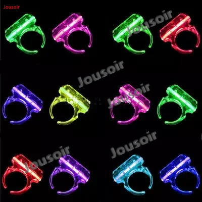 

2018 Fun Glow Stick Finger Ring Glow Rings Bar Disco Nightcl CD15 T05
