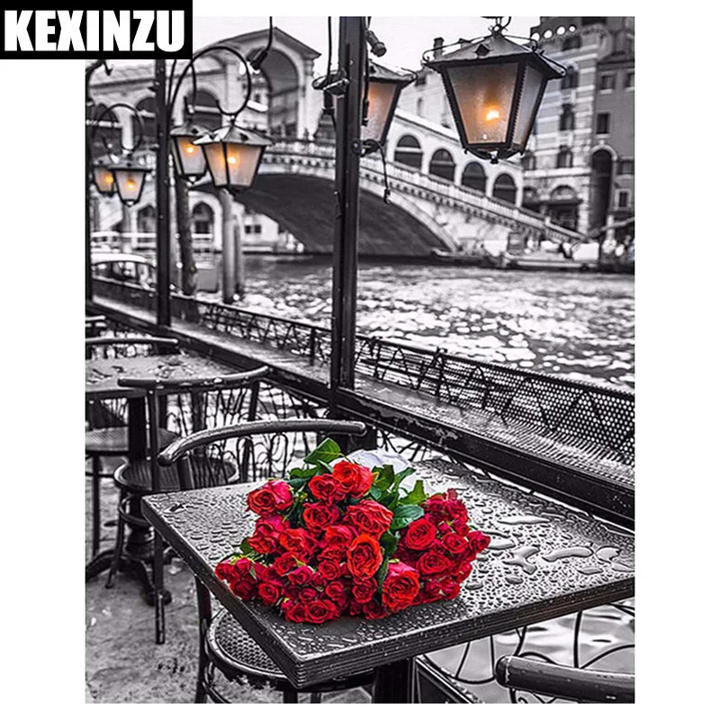 

5D,diy,Diamond Painting bridge Flower Cross Stitch,Full,Diamond Embroidery,3d Mosaic,pattern,beaded embroidery,gifts