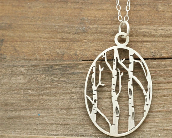 Nature Gift Woodland wood necklace