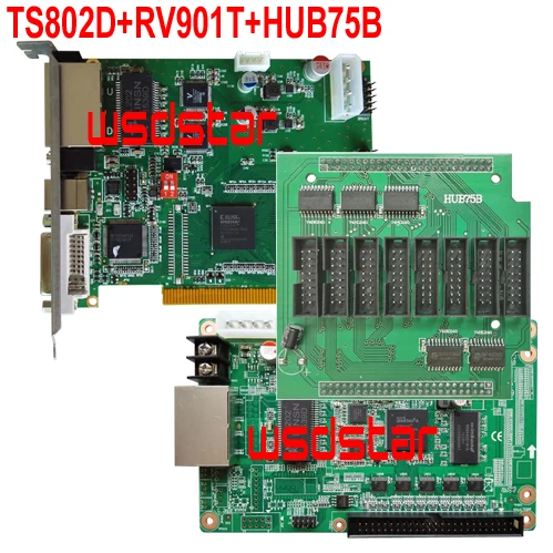 TS802D+ RV901T+ HUB75B полноцветный светодиодный контроллер светодиодного табло карты TS801 TS802 TS801D RV801 RV901 RV901T HUB75B
