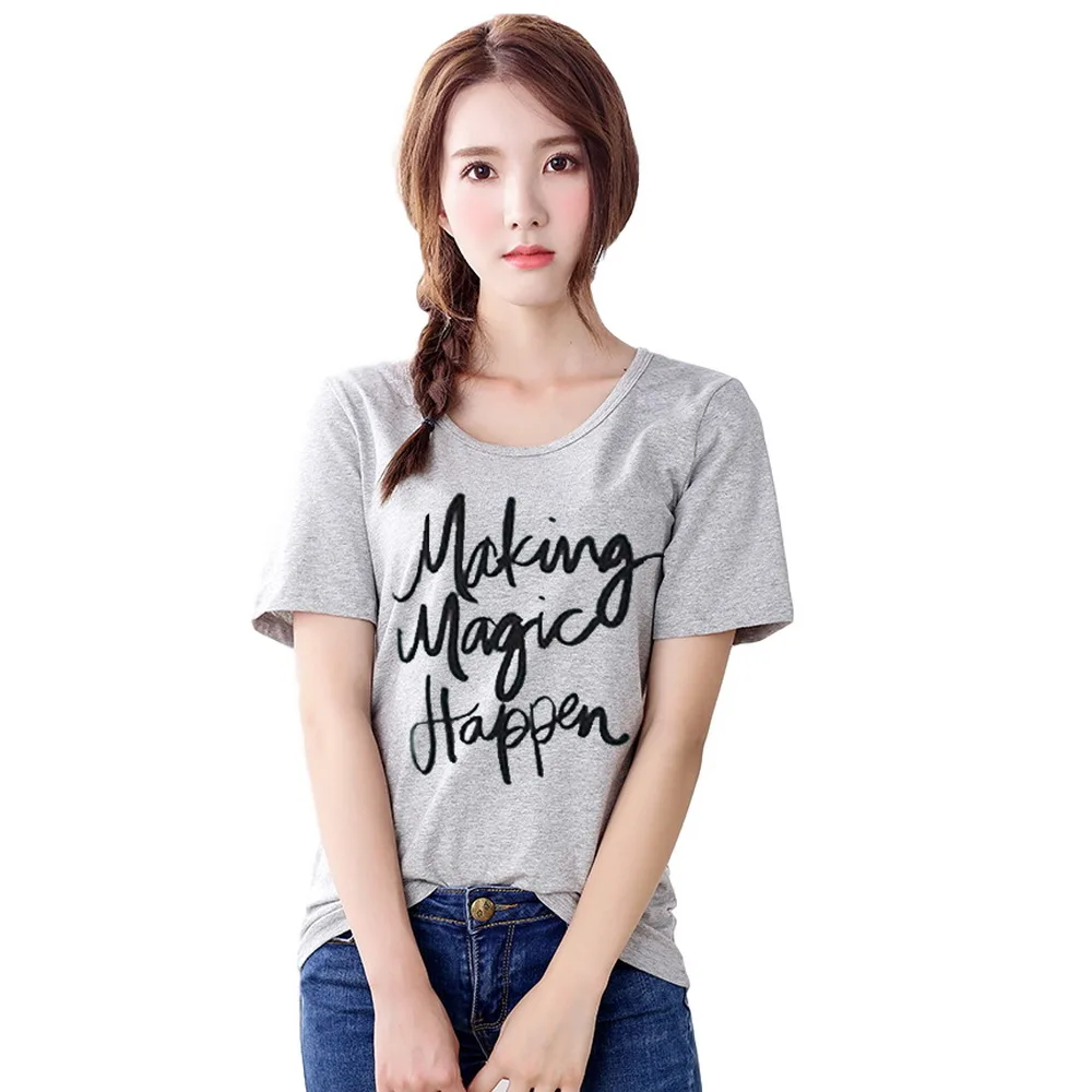 Verano hacer magia ocurrir impreso camisetas para mujeres