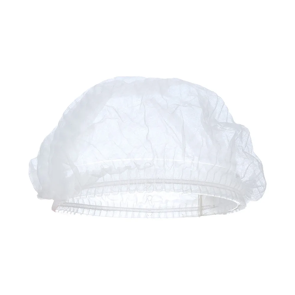 100Pc Disposable Non-Woven Paper Caps Chef Hat for Restaurant Kitchen Hotel Home Shower Cap Toalha Magica De Secagem Hair Bonnet