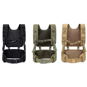

Adjustable Military MOLLE Tactical Waist Belt Men Vest Wargame Camouflage Vest Outdoor Removable Belt Hunting Accessories