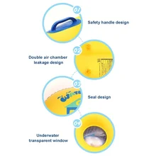 Для мальчиков и девочек, Пляжная плавательная игрушка, надувная плавающая пластина для детей, Детский надувной матрас, доска для серфинга с ручками, легкая