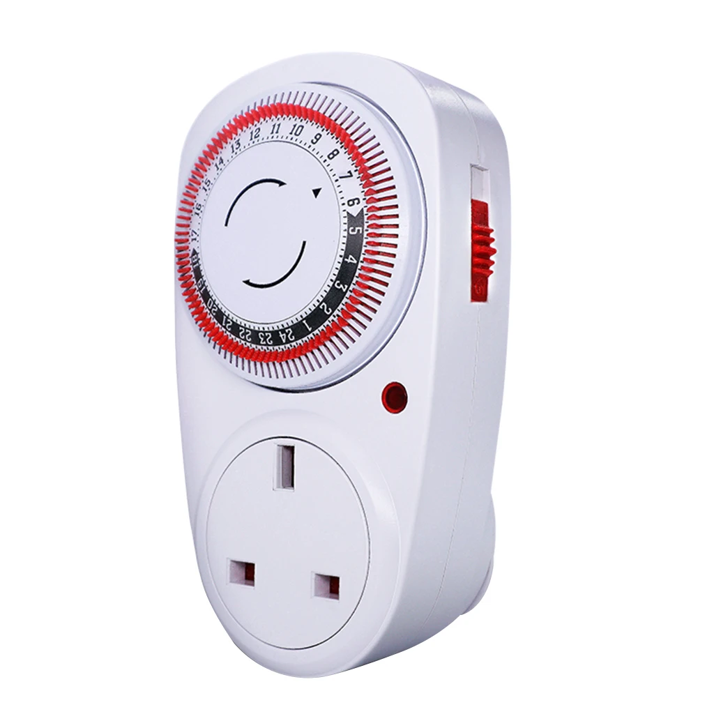 24Hour Mechanical Outlet Timer Home Appliace Interval Clock Wall Plate Small Appliances Electric Planned Timer UK