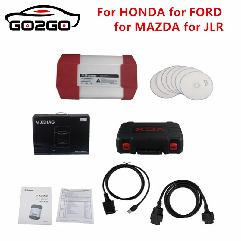 Горячая VXDIAG VXC плюс мульти диагностический инструмент 4 в 1 для HONDA FORD MAZDA JLR Авто