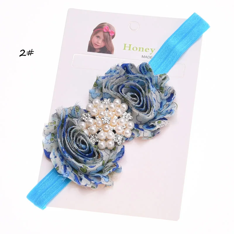 1 шт. потертая шикарная повязка на голову Цветочная Стразы головные уборы в виде