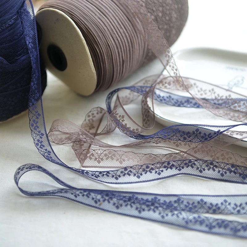 

5M/roll 1.8cm Width Smooth Polyester Lace Fiber Clothing Lace Accessories Garment Skirt Cuff Decoration Materials
