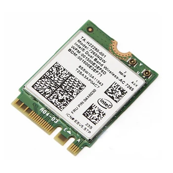 

Kartu nirkabel untuk For 7265 Dual Band Wireless - AC 802.11ac Dual Band 2 x 2 NGFF Wi-Fi 7265NGW abgn + AC adaptor