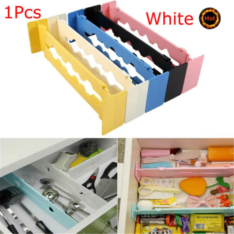 

New Adjustable Clapboard Home Kitchen Drawer Divider Partition Storage Organizer