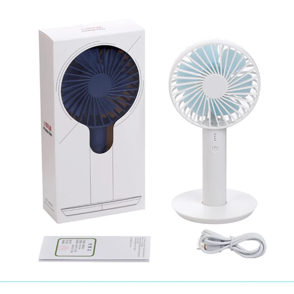 

2019 Folding Pocket Fan Portable USB Rechargeable Gift Outdoor Air Conditioning Mini Handheld Personal Fan Travel Summer Desktop