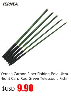 Yernea углеродная рыболовная удочка, углеродная телескопическая удочка, ультра-светильник для ловли карпа, ручная удочка, кормушка для карпа, 2,4 М-7,2 м, рыболовная удочка