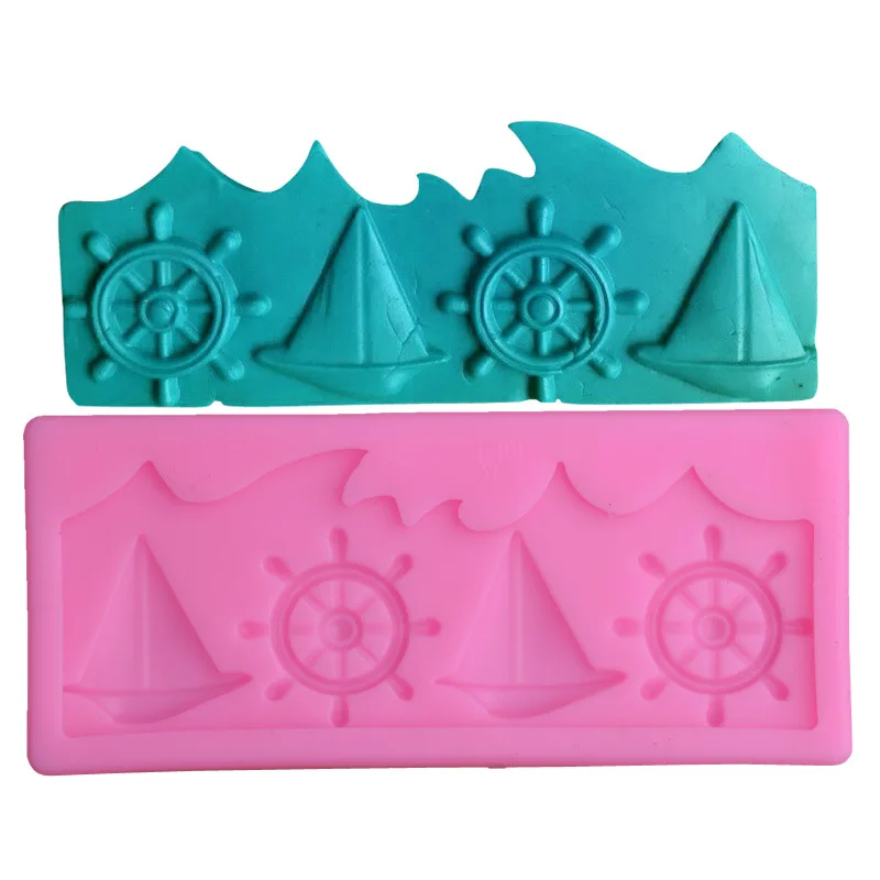 

Cake Decorating Gumpaste Tools Sailing Boat Rudder Shape DIY Fondant Silicone Molds Sugarcraft Mold Kitchen Bakeware