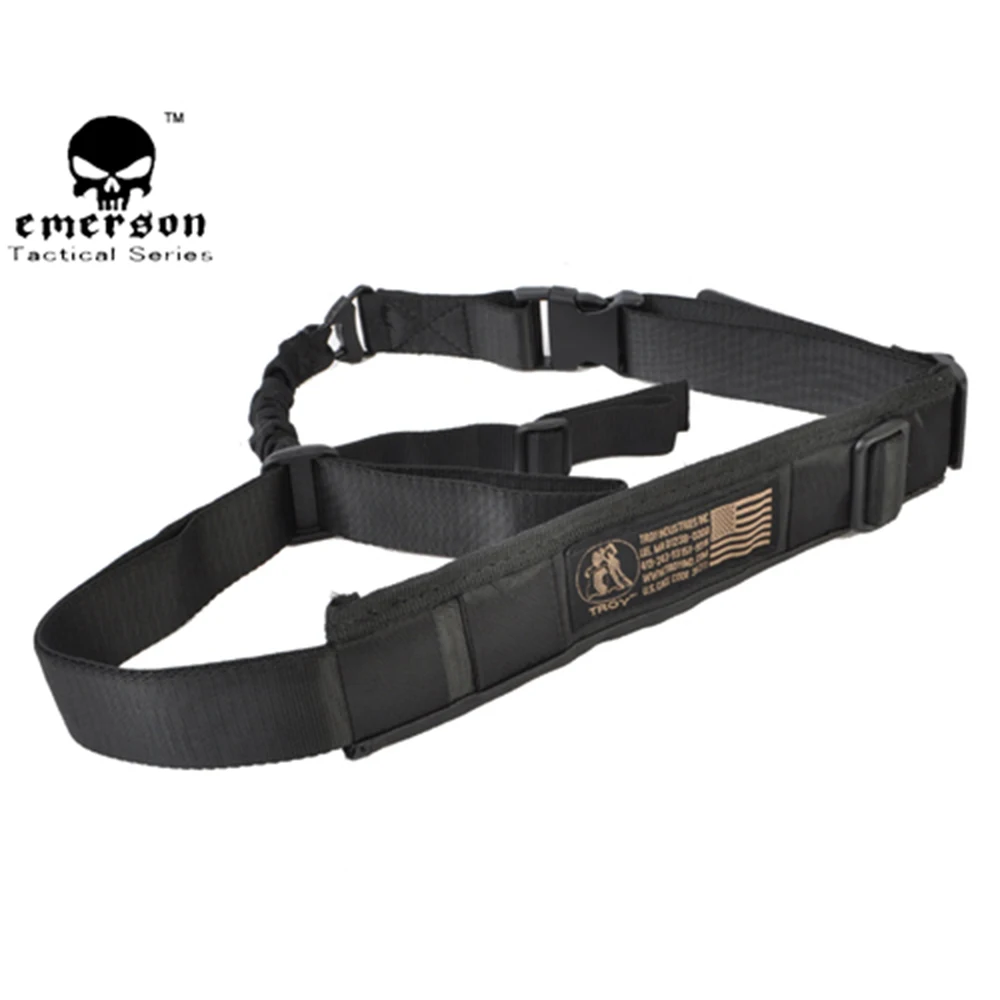 EMERSON Tactical Rifle Gun Strap Battle Sling Airsoft Painball Hunting Gun Sling EM8270 Black EMERSON Tactical Rifle Gun Strap Battle Sling Airsoft Painball Hunting Gun Sling EM8270 Black