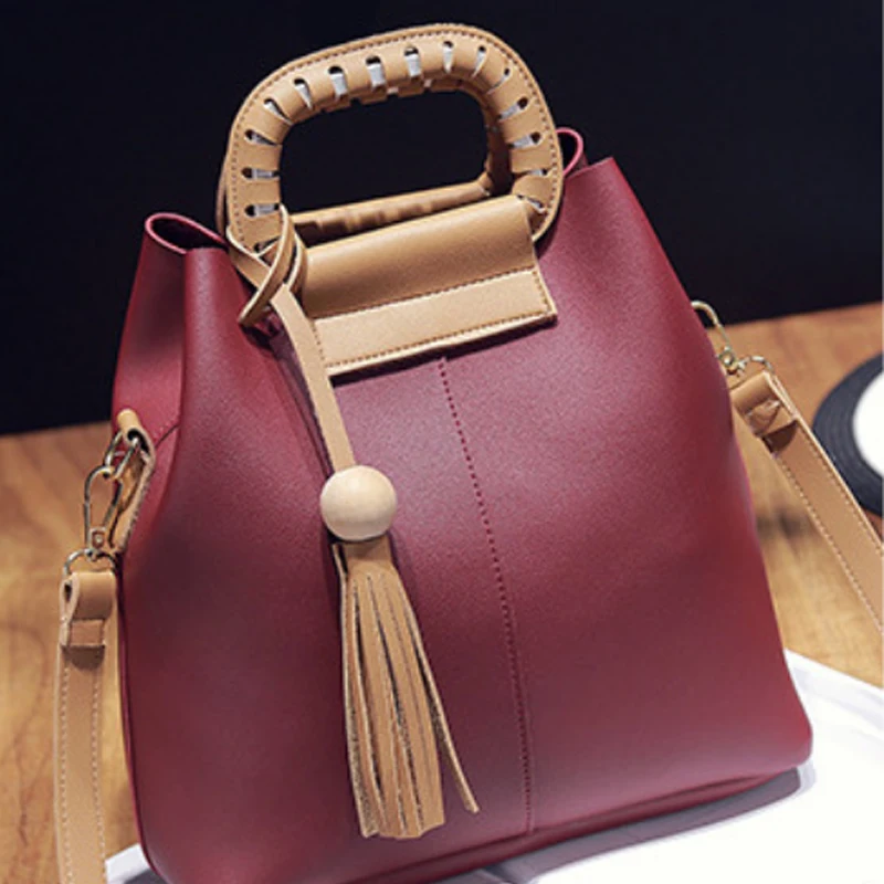 2016 New Leisure Wild PU Fringed Tassel Shoulder Bags Women Handbag Women s Messenger Bag