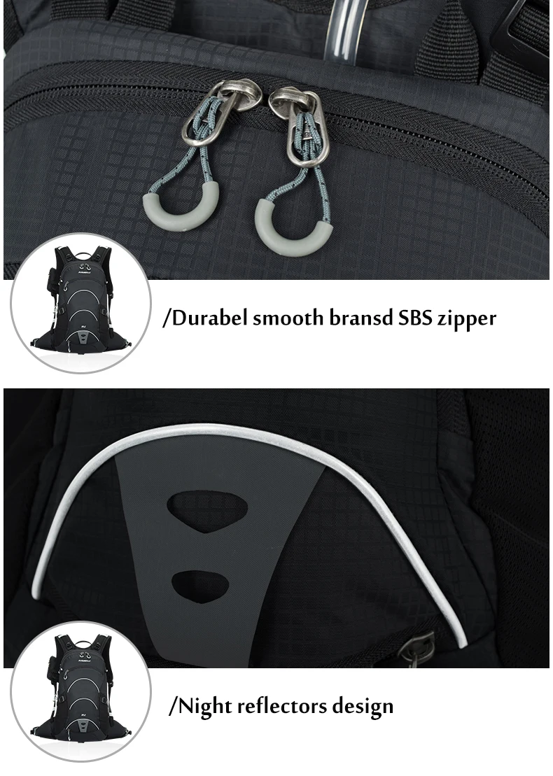 Perfect ANMEILU 20L Waterproof Breathable Bicycle Bag MTB Moutain Bike Hydration Backpack Nylon Travel Hiking Climbing Bag, No Water Bag 28
