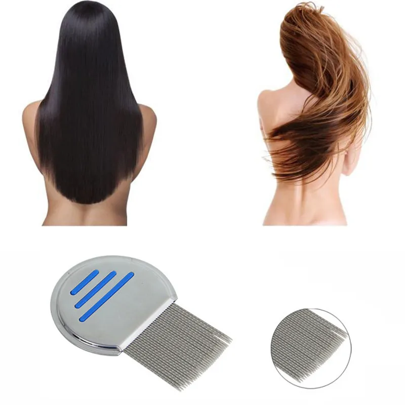 

Comb Hair Brush Terminator Lice Comb Hair Rid Headlice stainless steel Metal Teeth Professional Hairbrush Hair Women 2.12