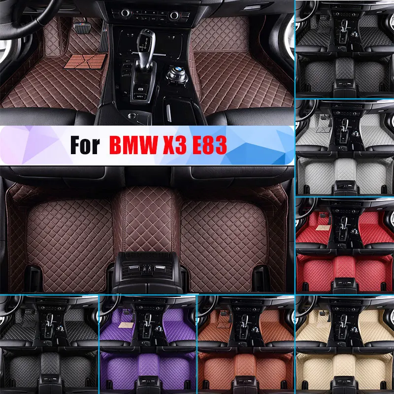 

Waterproof Car Floor Mats For BMW X3 E83 All Season Car Carpet Floor Liner Artificial Leather Full Surrounded