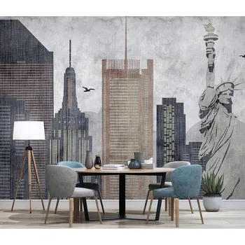 

Vintage Wall Paper Architecture Photo Wallpaper Mural 3D Living Room Bedroom Carta Da Parati Self Adhesive Vinyl/Silk Wallpapers