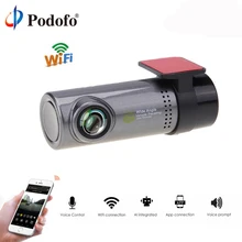 Podofo Smart WiFi DVR Cam 130 Gradi Senza Fili Car Dash Cam 1080 p Full HD Versione di Notte G-Sensor registratore di guida Macchina Fotografica di Sony
