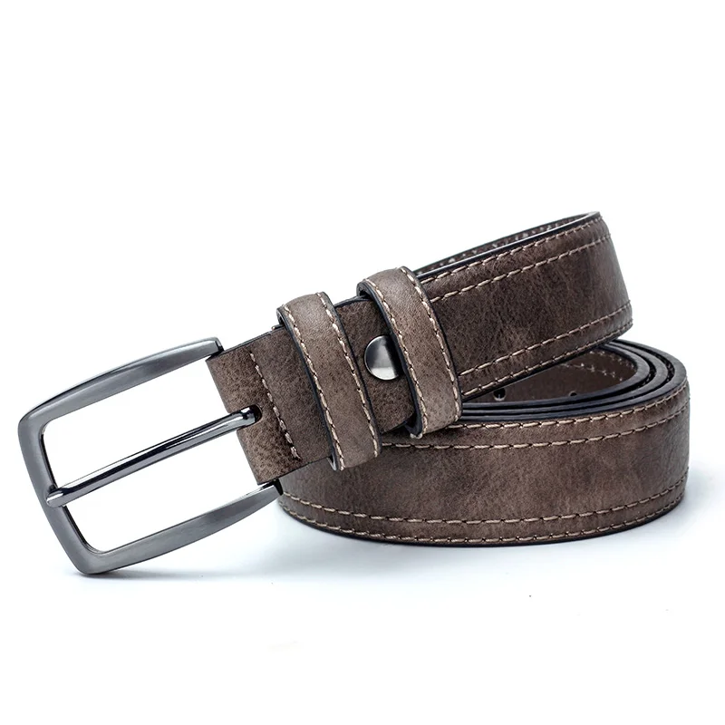 branded belt for men Men Vintage Belts For Jeans Luxury Split Leather Belt Men Famous Belt For Man Designer Belts With Vintage Style black belt with holes Belts