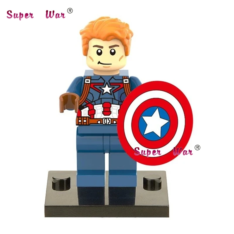 

Single Sale superhero marvel avengers Captain America SDCC building blocks action sets model bricks toys for children
